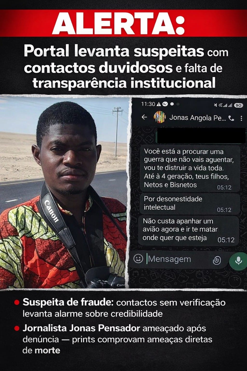 TERRORISMO DIGITAL EM ANGOLA: ameaças, suspeitas e crise de credibilidade envolvendo portal online