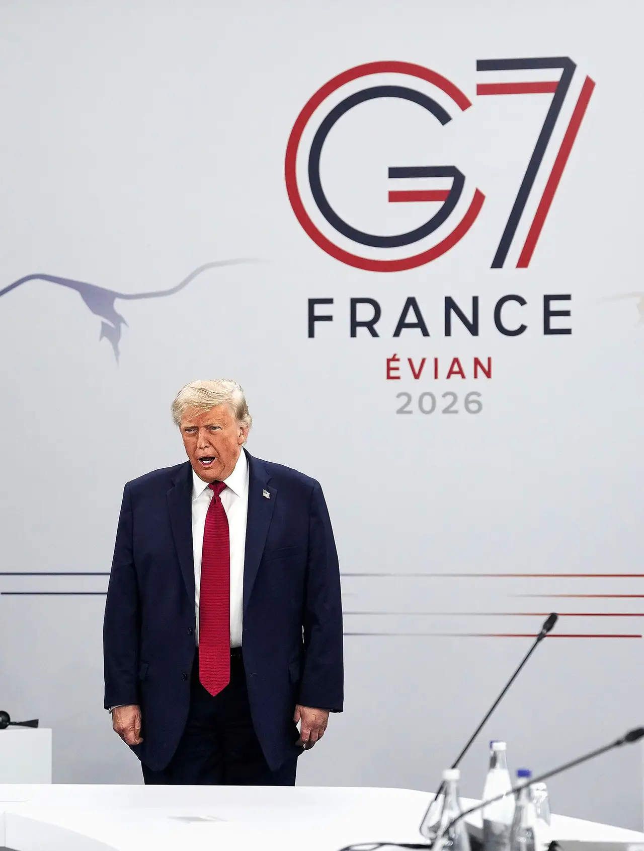As águas termais de Évian não bastaram para acalmar as tensões na cimeira do G7